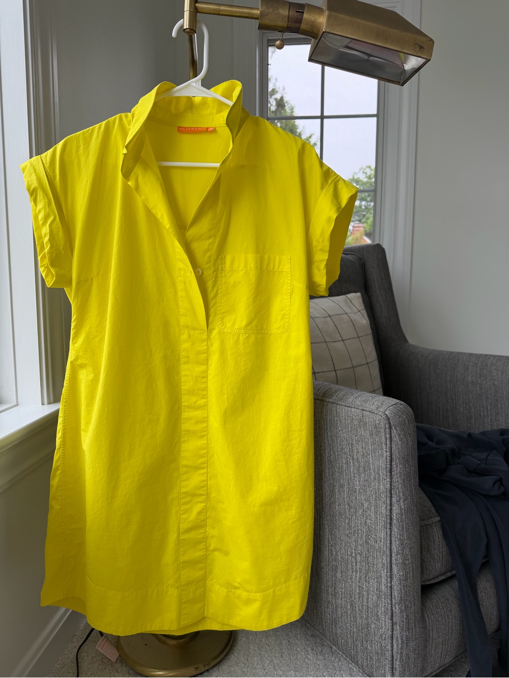 Oliphant Neon Yellow Button-Up Shirt